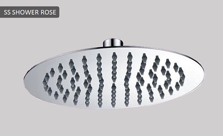 Thin SS Shower Rose Head 200mm